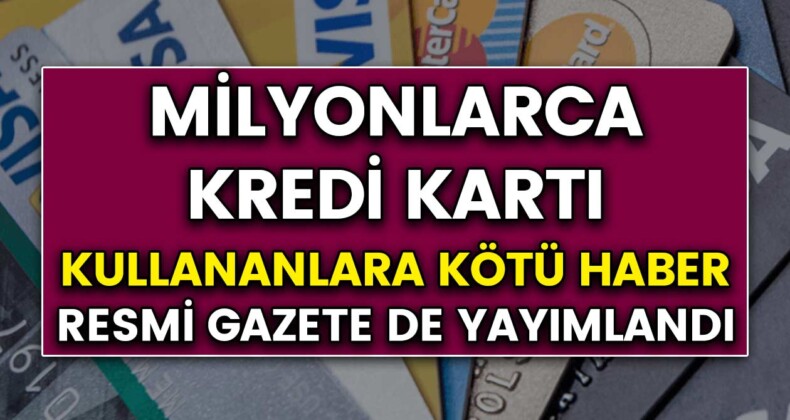 Merkez Bankası’ndan yeni kredi kartı düzenlemesi