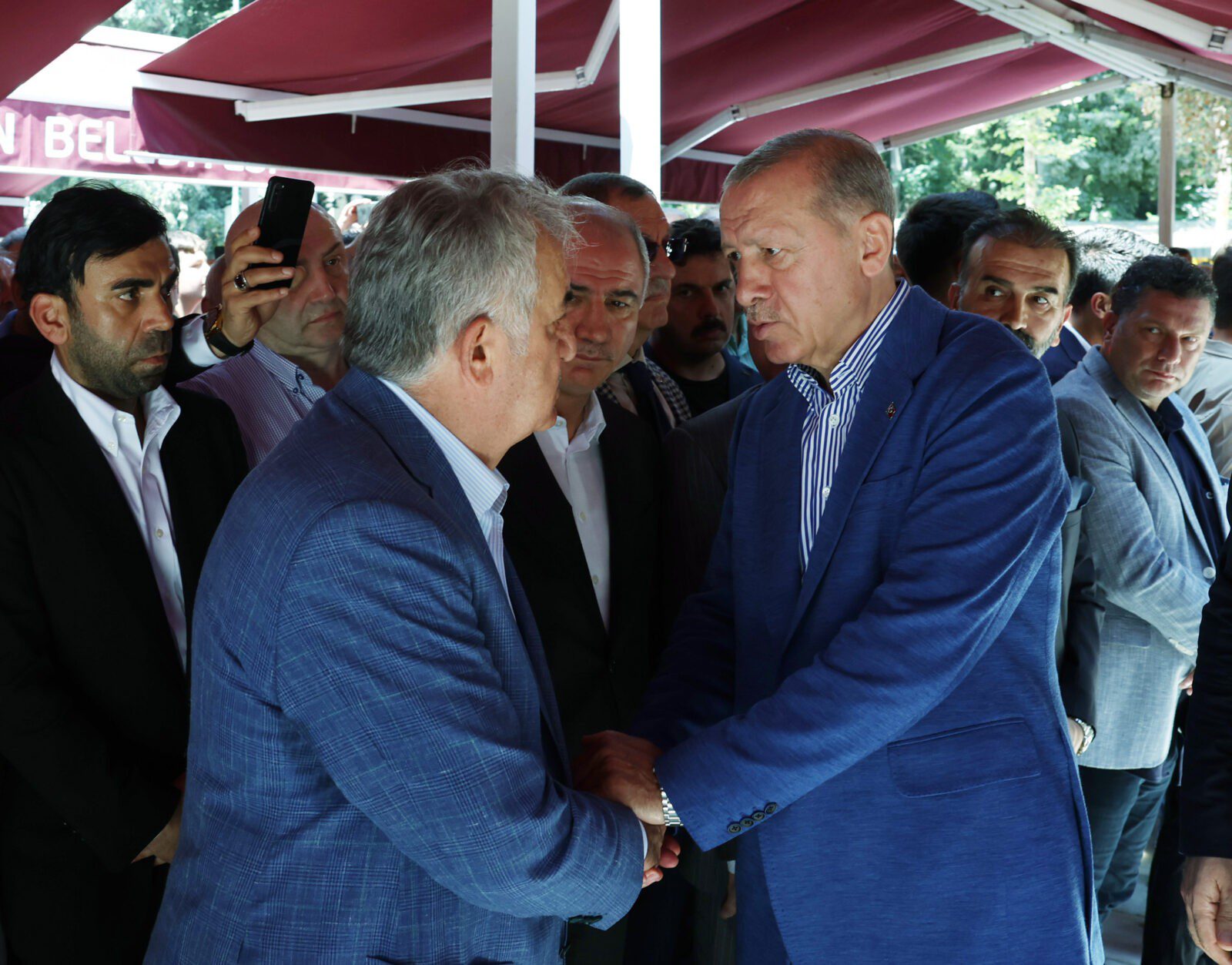 AA 20230721 31733040 31733032 CUMHURBASKANI ERDOGAN AK PARTI GENEL BASKAN YARDIMCISI YAZICININ ANNESININ CENAZESINE KATILDI