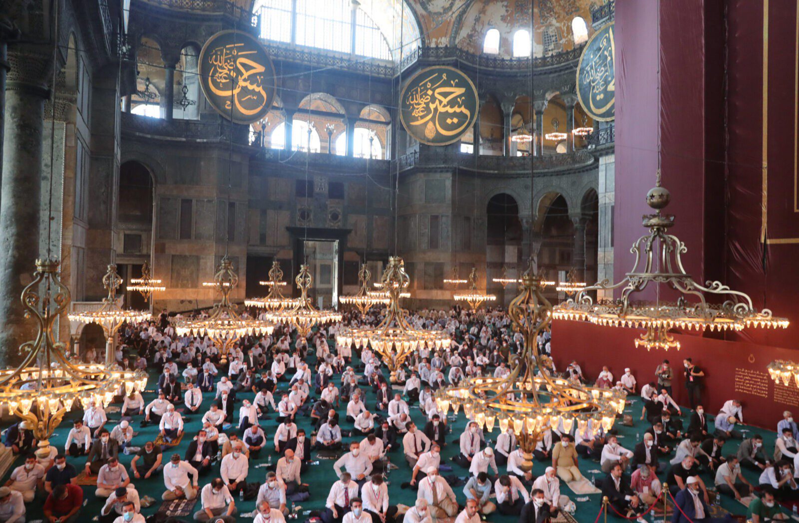 Ayasofya'nın ibadete açılışının 3. yılı 20 AA 20230724 31750334 31750329 FETHIN SEMBOLUNUN YENIDEN IBADETE ACILMASININ UZERINDEN 3 YIL GECTI scaled