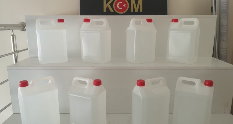 140 Litre etil alkol ele geçirildi!