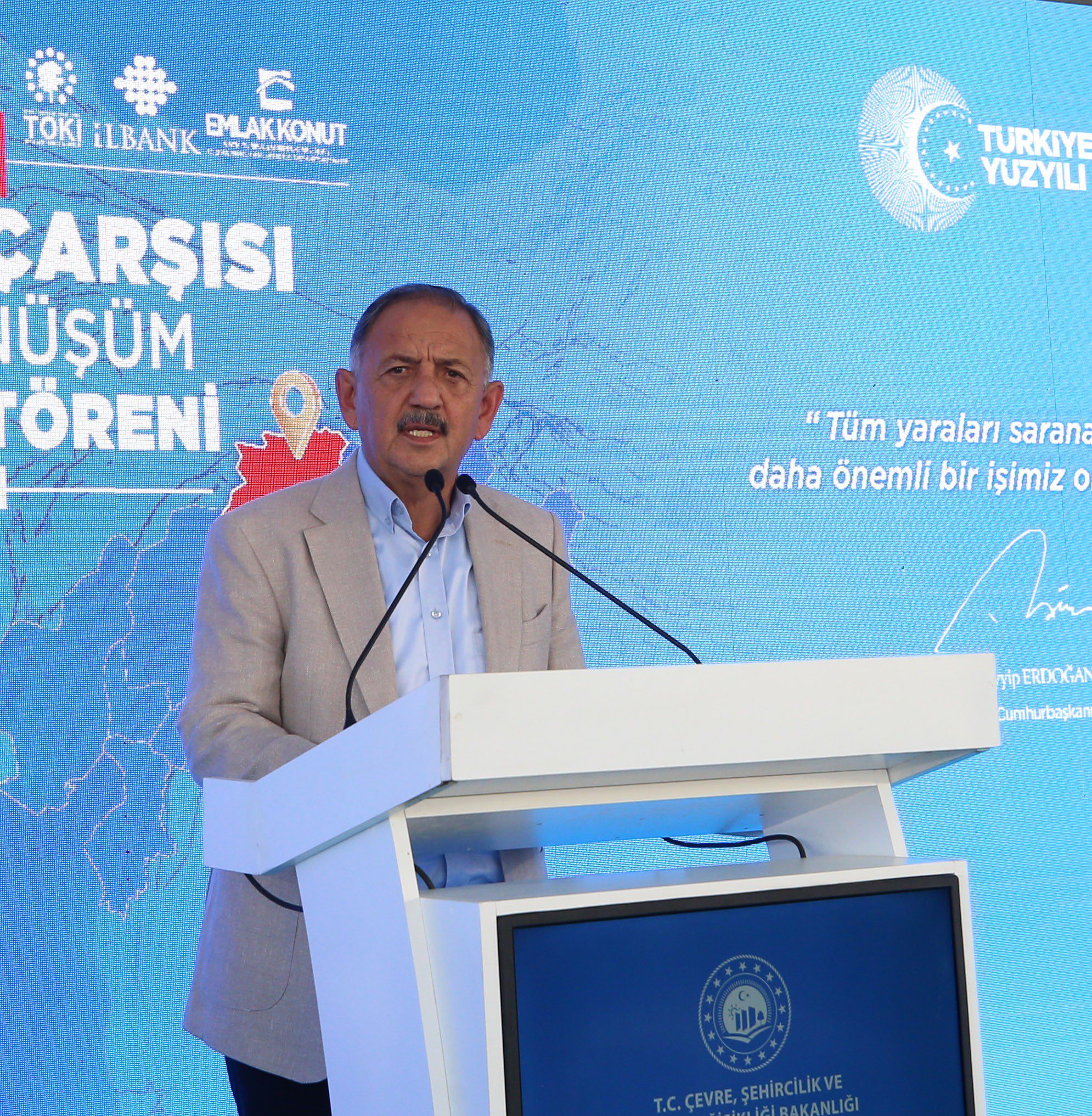 Bakan Özhaseki Malatya'da temel atma törenine katıldı 10 AA 20230729 31797497 31797491 CEVRE SEHIRCILIK VE IKLIM DEGISIKLIGI BAKANI OZHASEKI MALATYADA