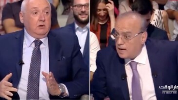 Canlı yayında yumruklar konuştu!