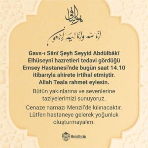 Türk İslam aleminin büyük acı kaybı... 5 menzil