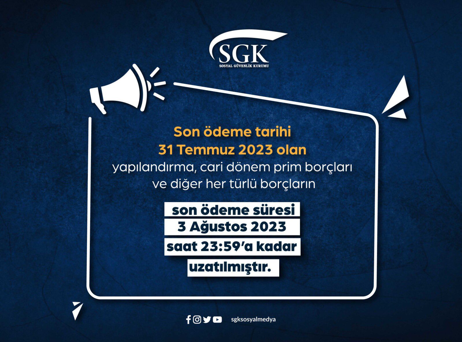 SGK duyurdu: Borç yapılandırmaları uzaltıldı! 3 sgk