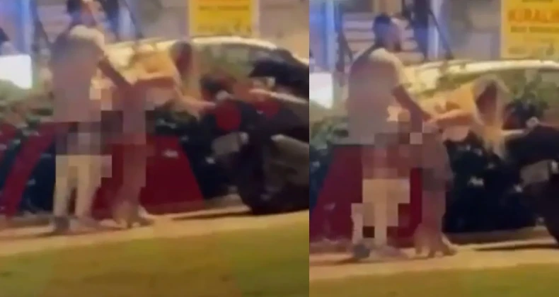 Alanya’da rezalet görüntü! Sokak ortasında cinsel ilişkiye girdiler!