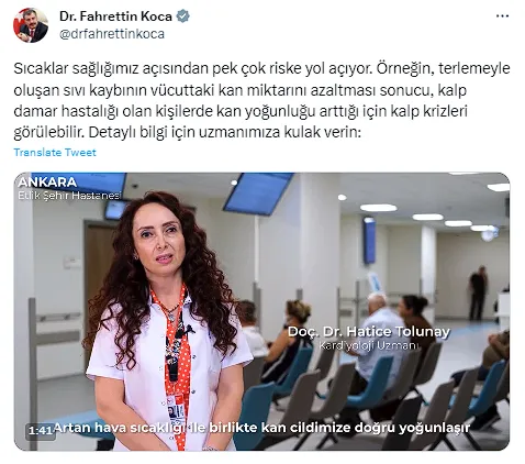 Sağlık Bakanı Fahrettin Koca'dan "kalp krizi" uyarısı! 3 fahrettin koca UQrZ
