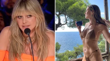 Heidi Klum’un bikinisi sosyal medyayı yıktı!