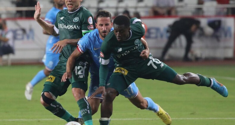 Konyaspor 87’de yıkıldı! Antalya’da puanlar paylaşıldı