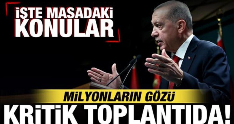 Milyonların gözü bugün yapılacak kabine toplantısında! Erdoğan açıklama yapacak!