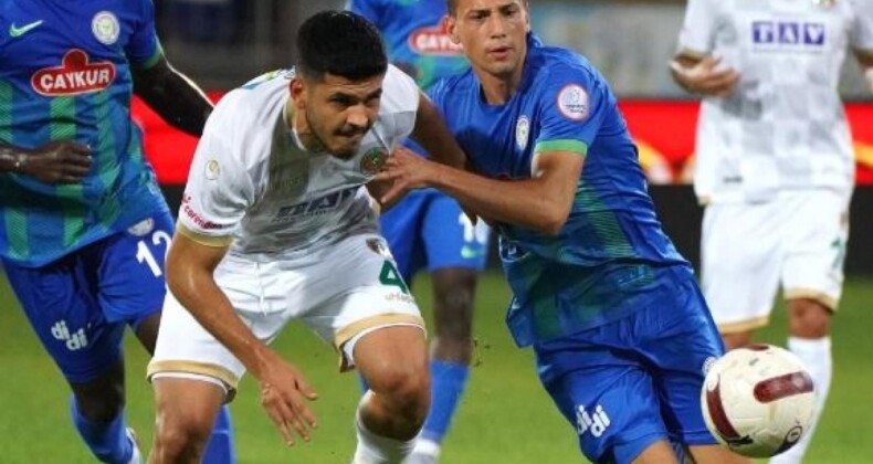 Rizespor, 10 kişi kalan Alanyaspor ile yenişemedi
