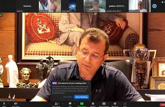 Ekrem İmamoğlu'dan "değişim" yemeği! Kimler katıldı! 5 zoom toplanti