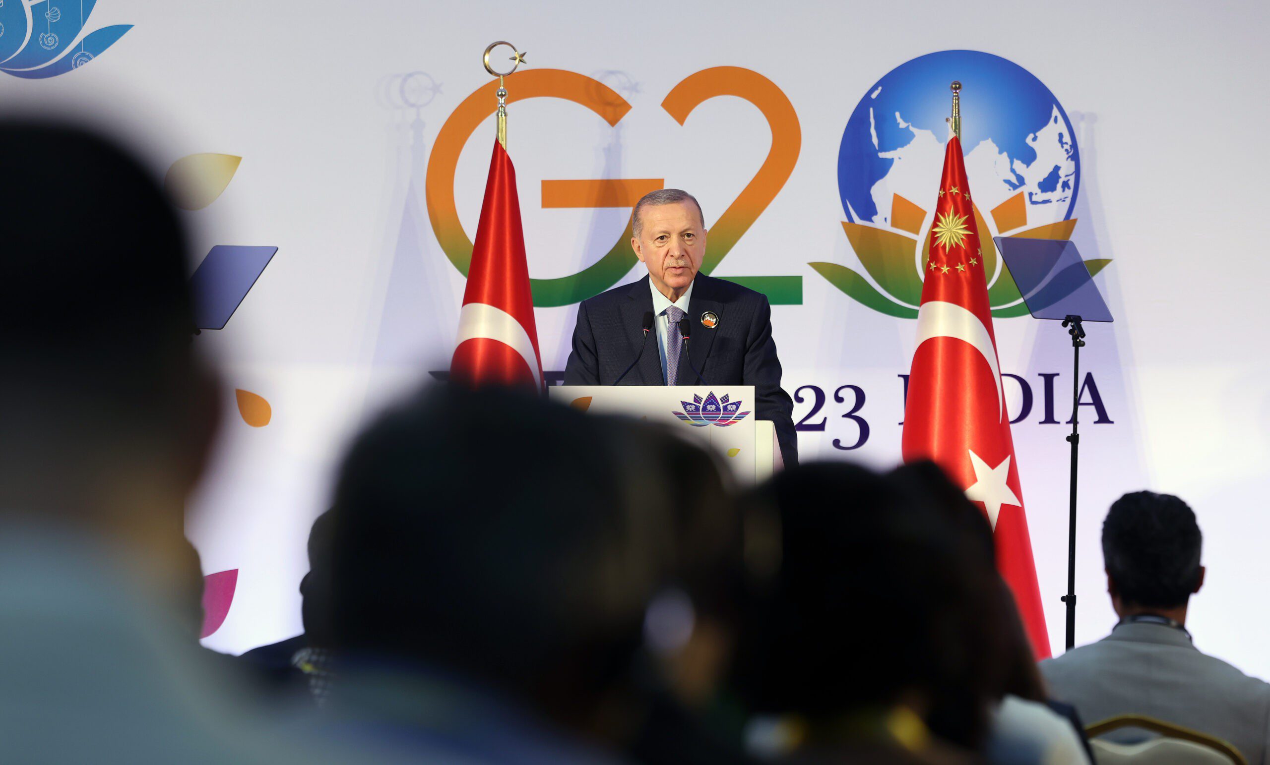 Erdoğan, G20 Zirvesi'nde F-16 Yorumu: İsveç İle Bağlantı Kurulması Doğru Değil 8 AA 20230910 32116693 32116690 CUMHURBASKANI RECEP TAYYIP ERDOGAN scaled