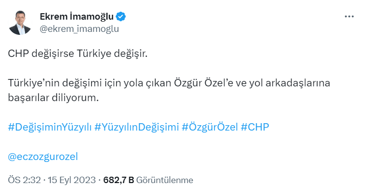 Özgür Özel CHP Liderliğine Adaylık Duyurdu... İmamoğlu'ndan Destek! 1 Ekran goruntusu 2023 09 15 152332