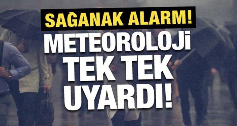 Kuvvetli Yağış Uyarısı: Meteoroloji Tek Tek Uyardı!