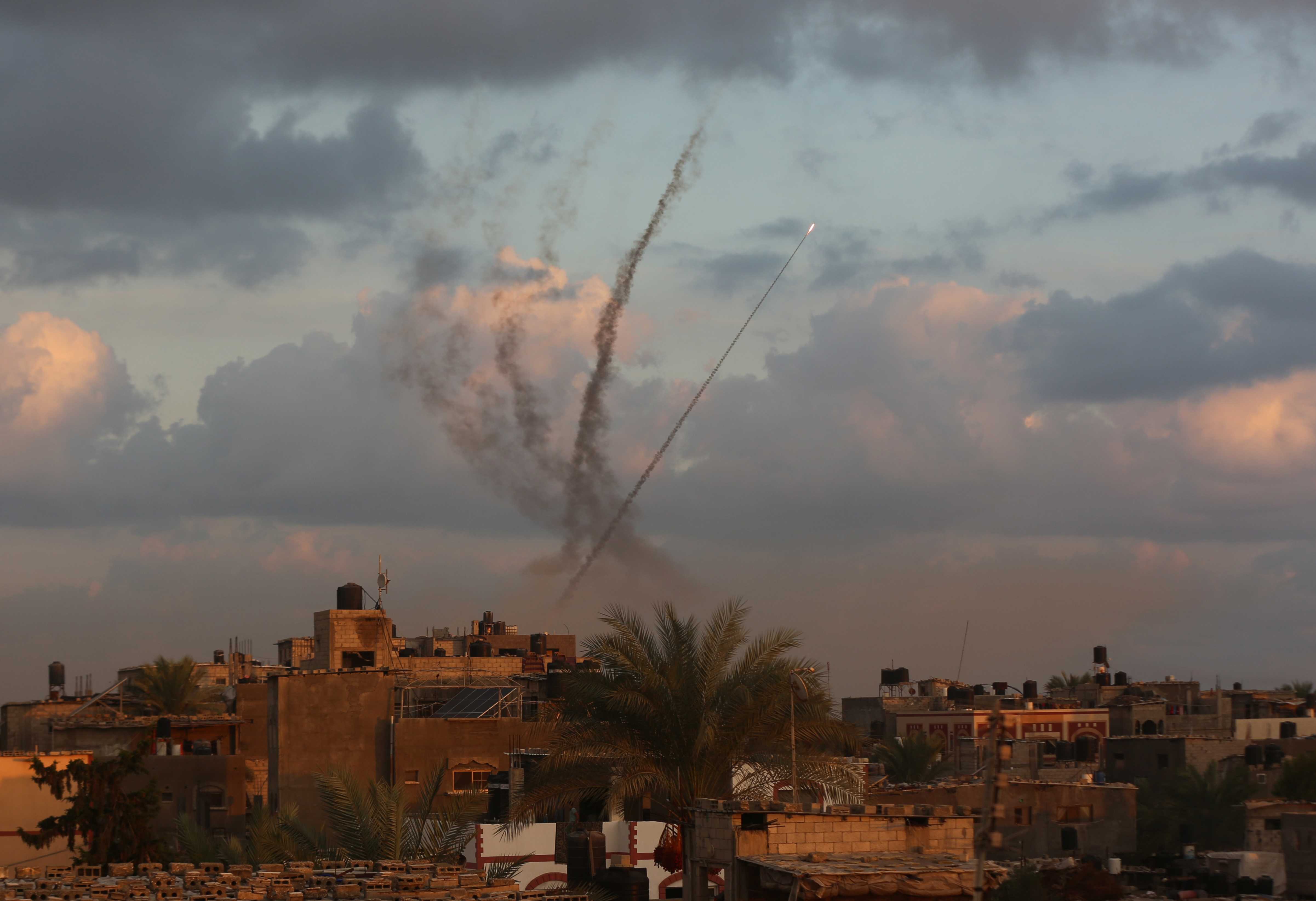 Hamas'tan İsrail'le "Aksa Tufanı" Operasyonu 6 AA 20231007 32330771 32330765 ABLUKA ALTINDAKI GAZZEDEN ISRAILE ROKETLER FIRLATILDI