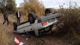 Sivas’ta Şarampole Devrilen Otomobil: 5 Yaralı