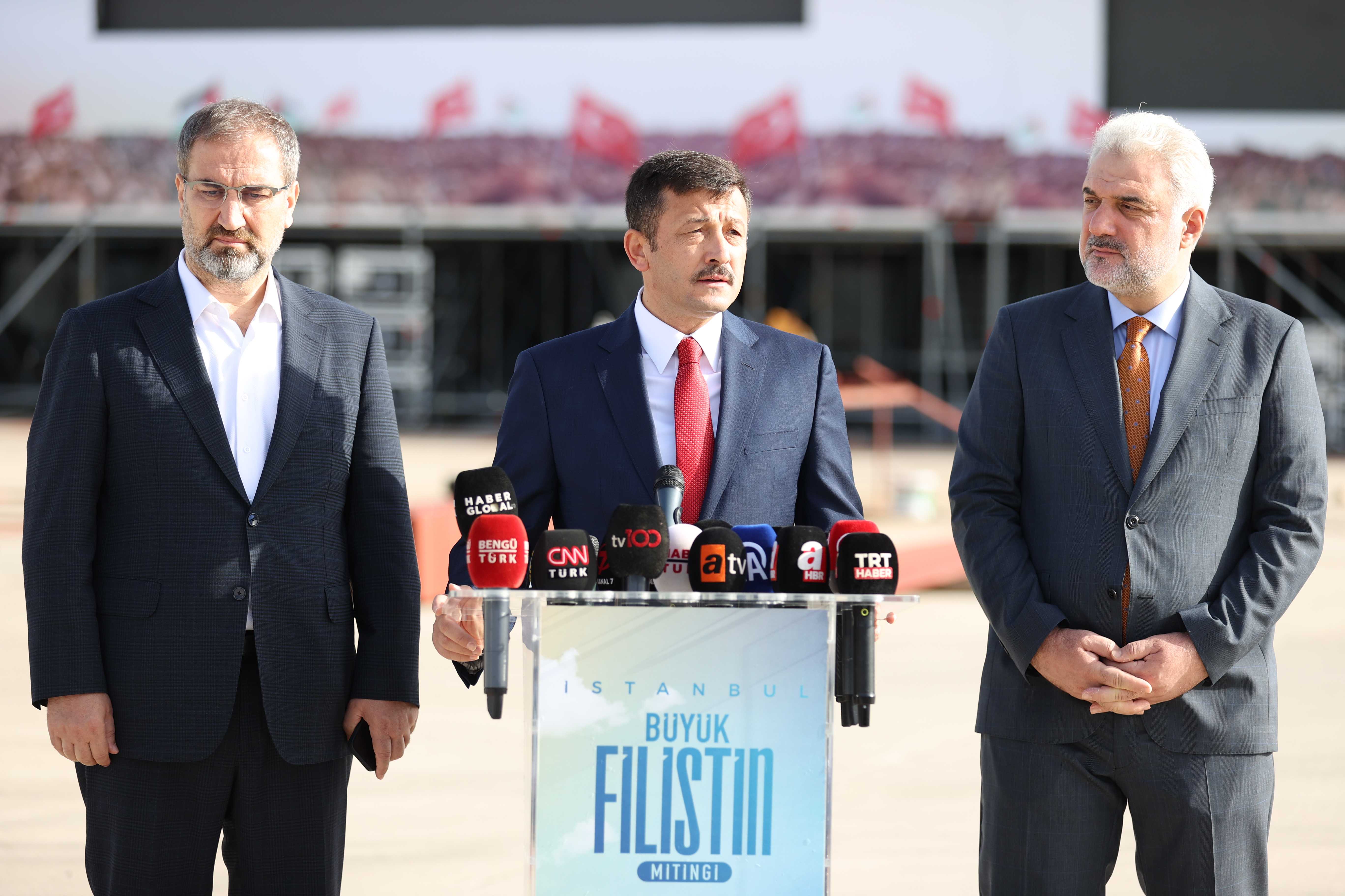 Atatürk Havalimanı, "Büyük Filistin Mitingi"ne Hazır! 3 AA 20231027 32535686 32535682 BUYUK FILISTIN MITINGI ICIN SON HAZIRLIKLAR YAPILIYOR