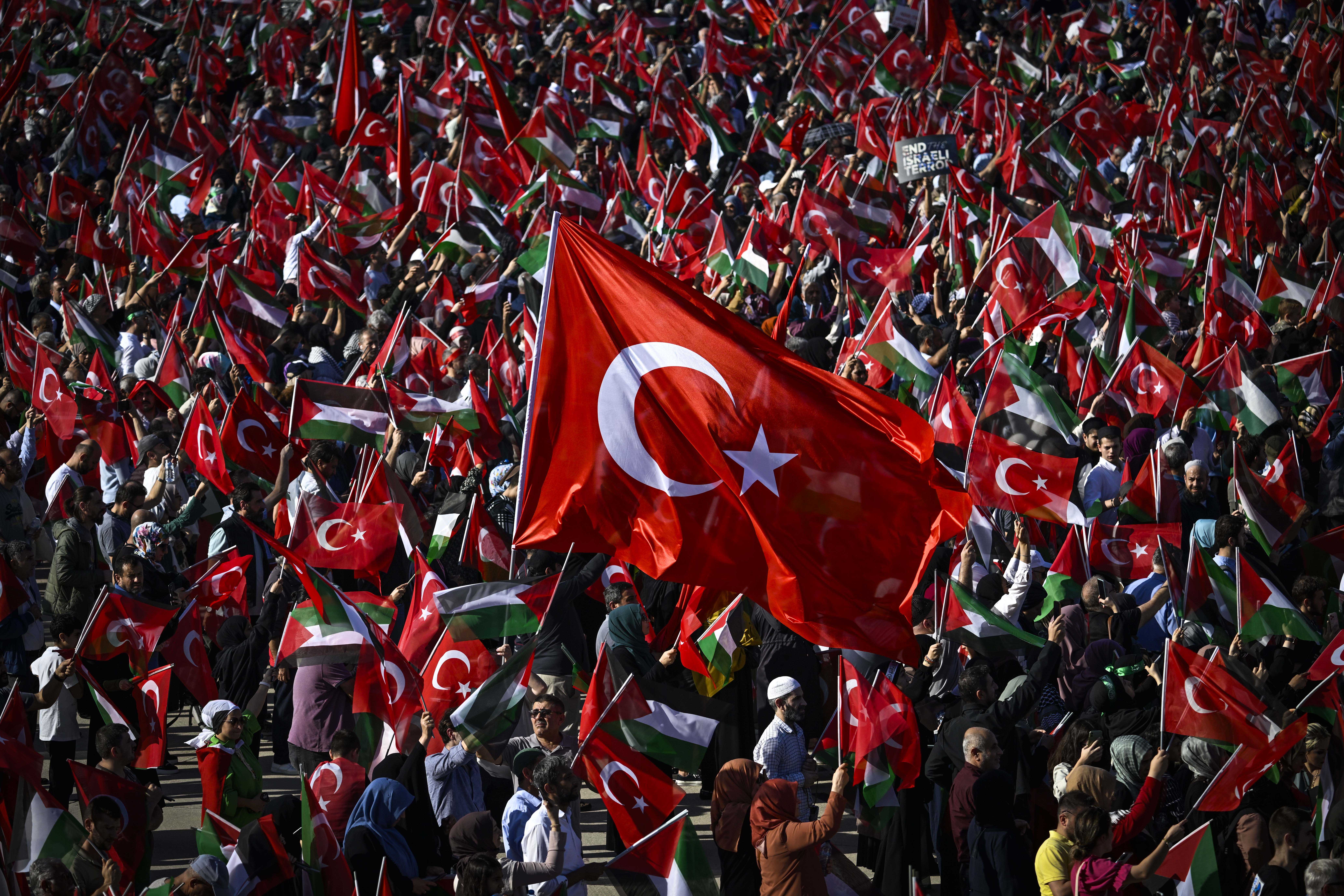 Erdoğan'dan, Gazze Mesajı: "Bir Gece Ansızın Gelebiliriz" 9 AA 20231028 32548881 32548873 BUYUK FILISTIN MITINGI