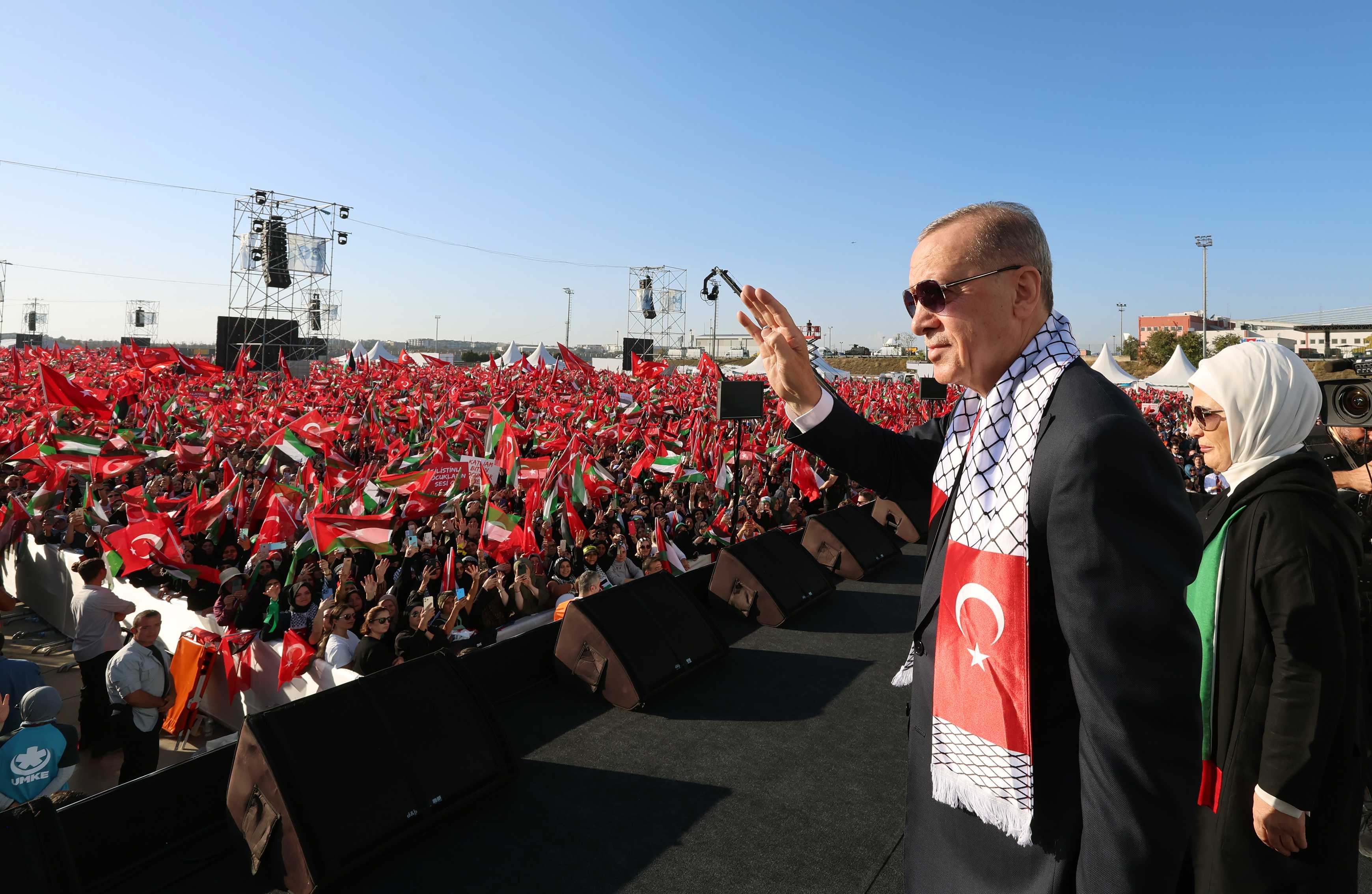 "Büyük Filistin Mitingi"ne Rekor Katılım: Erdoğan Açıkladı 1 AA 20231028 32550191 32550187 BUYUK FILISTIN MITINGI