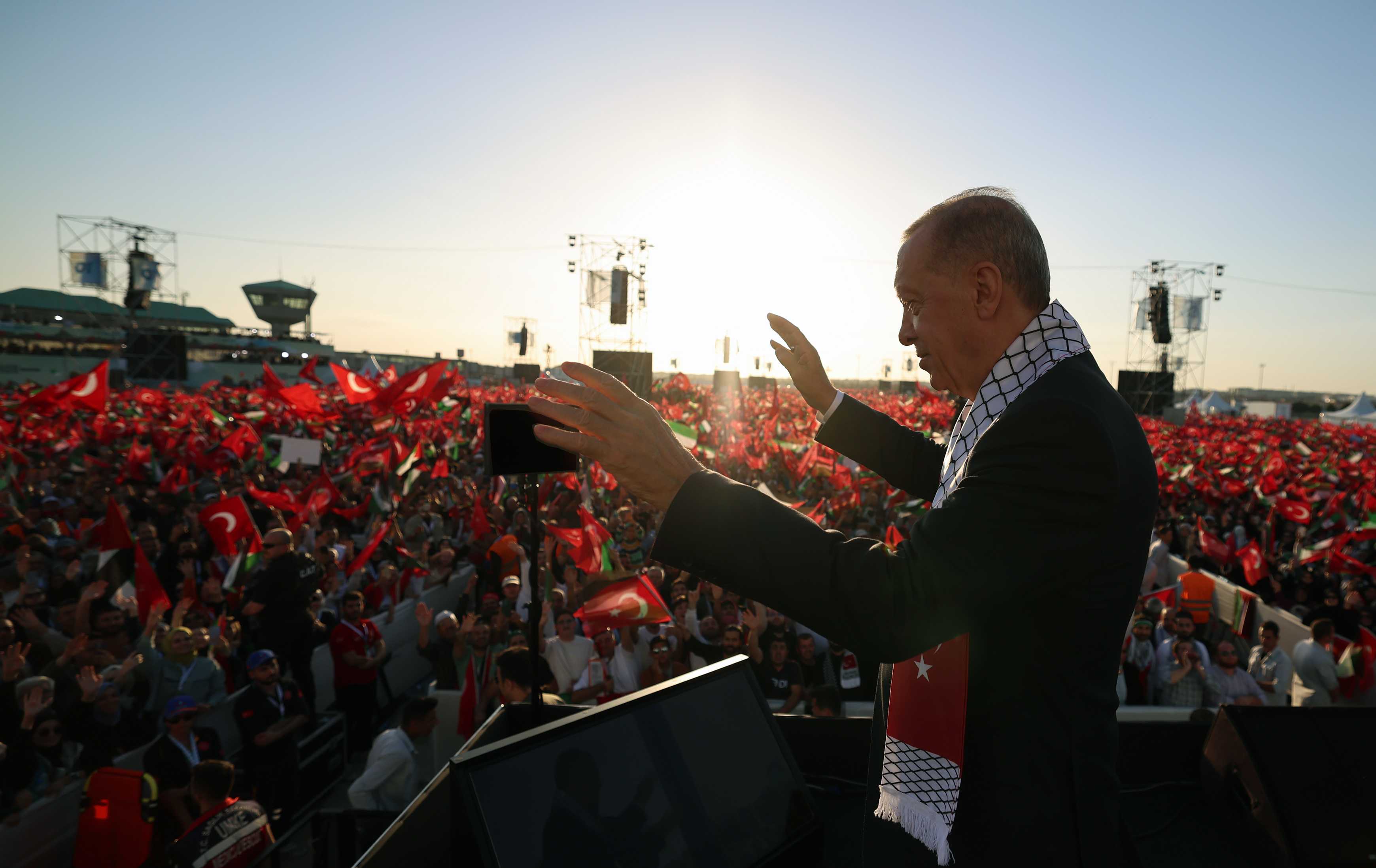 Erdoğan'dan, Gazze Mesajı: "Bir Gece Ansızın Gelebiliriz" 13 AA 20231028 32551323 32551321 BUYUK FILISTIN MITINGI