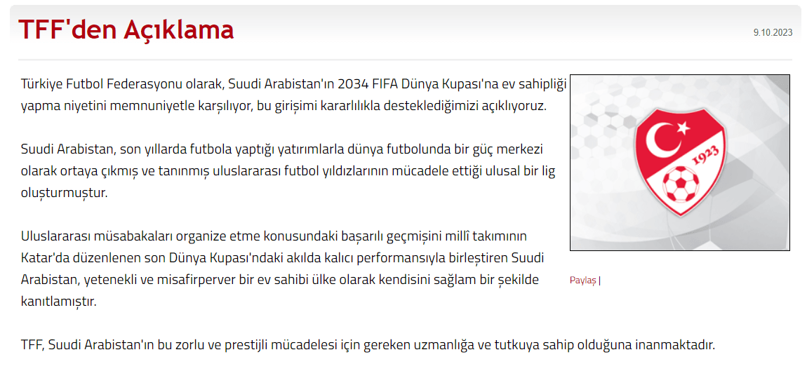 Türkiye'den 2034 Dünya Kupası Kararı! 2 Ekran goruntusu 2023 10 09 215656