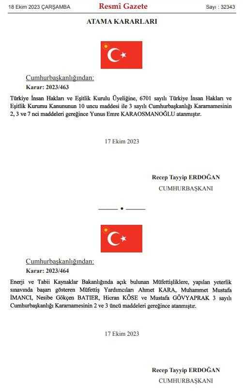 Cumhurbaşkanı Erdoğan'dan Yeni Atama Kararları 1 cumhurbaskani erdoganin atama kararlari resmi gazetede 1 OJ4XCEnL