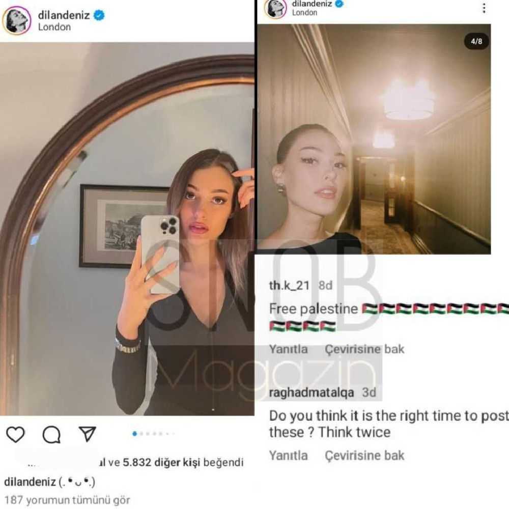 Dilan Çiçek Deniz'den Skandal Paylaşım! Gazze Katliamı Sonrası Fotoğraf Krizi! 4 dilan cicek deniz sosyal medyadan tepki gordu frdsA