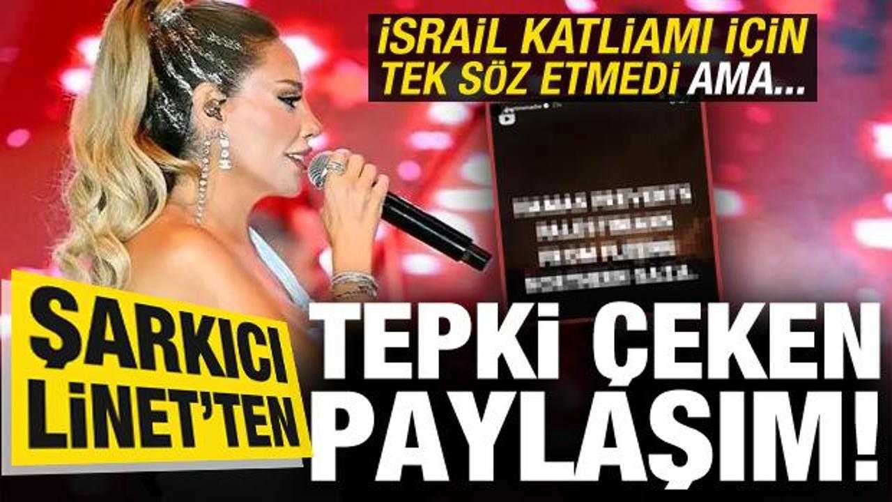 gazzedeki katliama ses cikarmayan israil asilli turk sarkici linetten skandal paylasim 0