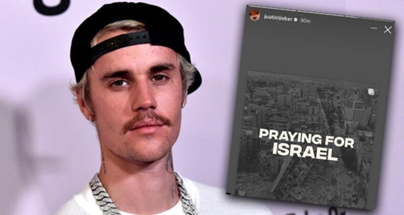 Justin Bieber’dan Akılalmaz İsrail Paylaşımı! Rezil Olup Paylaşımı Sildi!