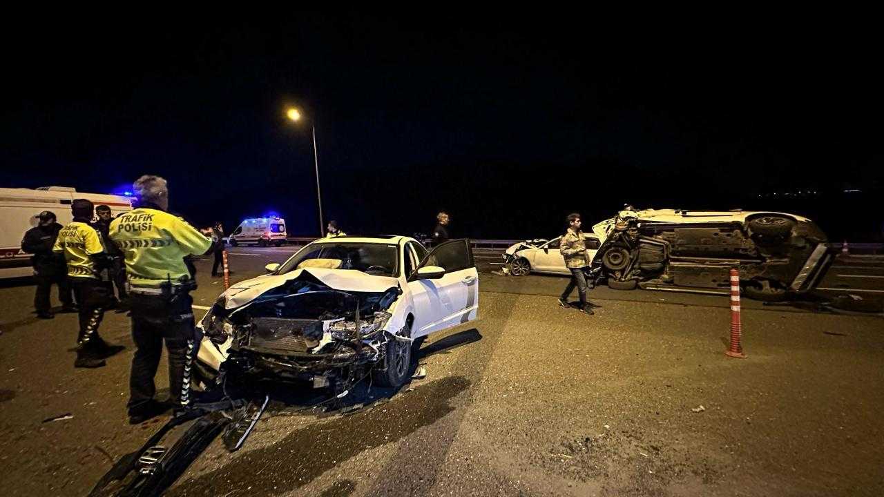 kuzey marmara otoyolunda 3 arac birbirine girdi 2 agir 9 yarali 3 JYAIP5jk