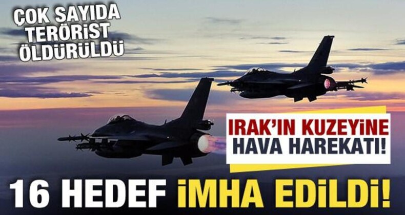 Türkiye, Irak’ın Kuzeyine Hava Harekatı Düzenledi! 16 Hedef Vuruldu