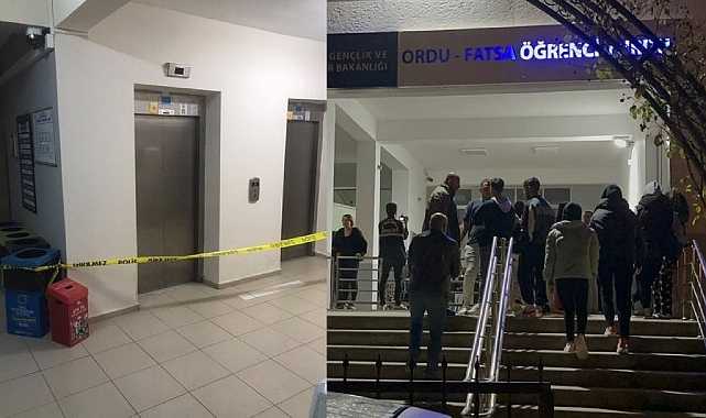 Son Dakika: Ordu’da KYK Yurdunda Bir Asansör Daha Düştü!