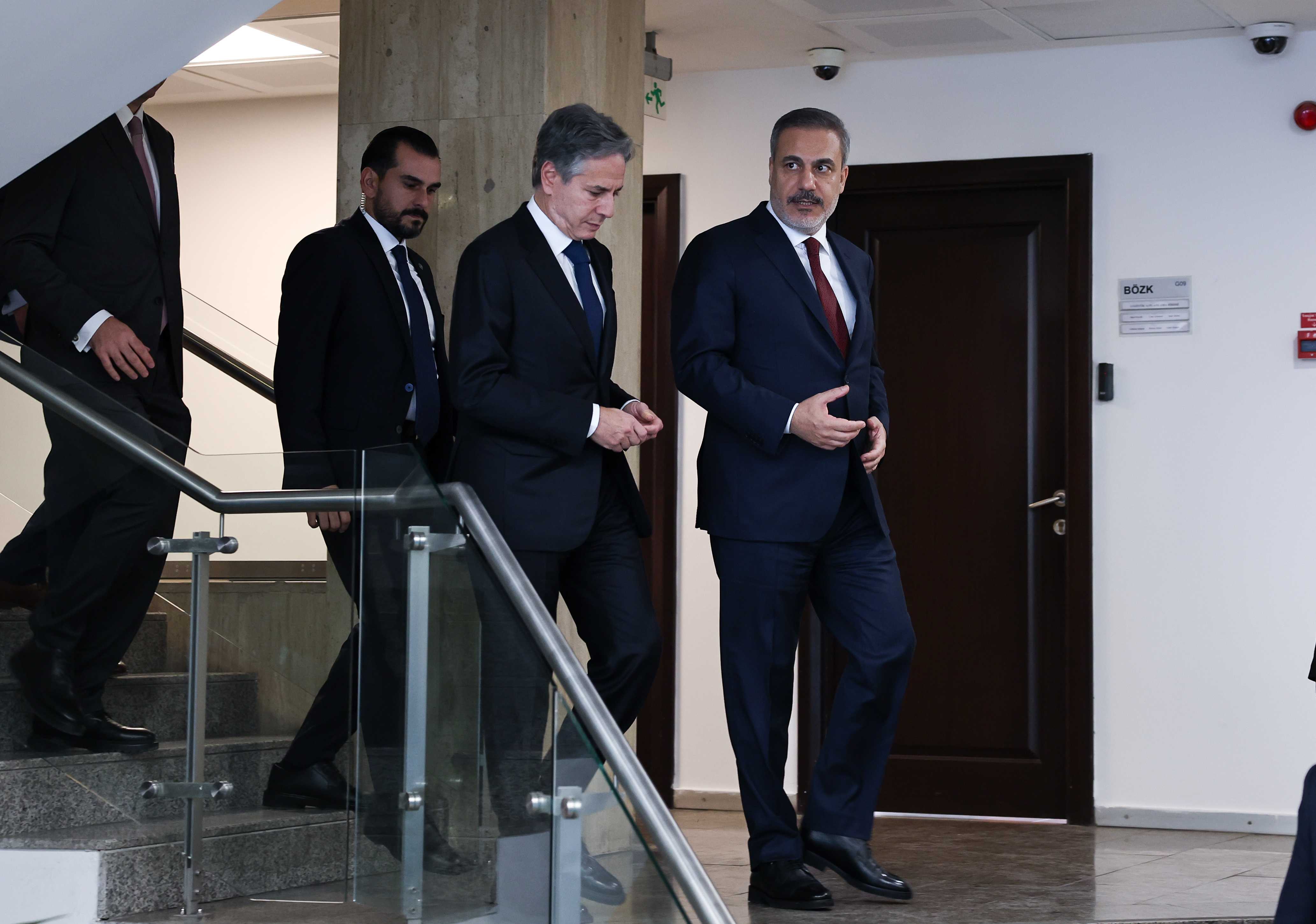 Fidan ve Blinken Zirvesinde Kritik Karar: "İki Devletli Çözümde İttifak Kurdu!" 4 AA 20231106 32694676 32694671 DISISLERI BAKANI FIDAN ABD DISISLERI BAKANI BLINKEN