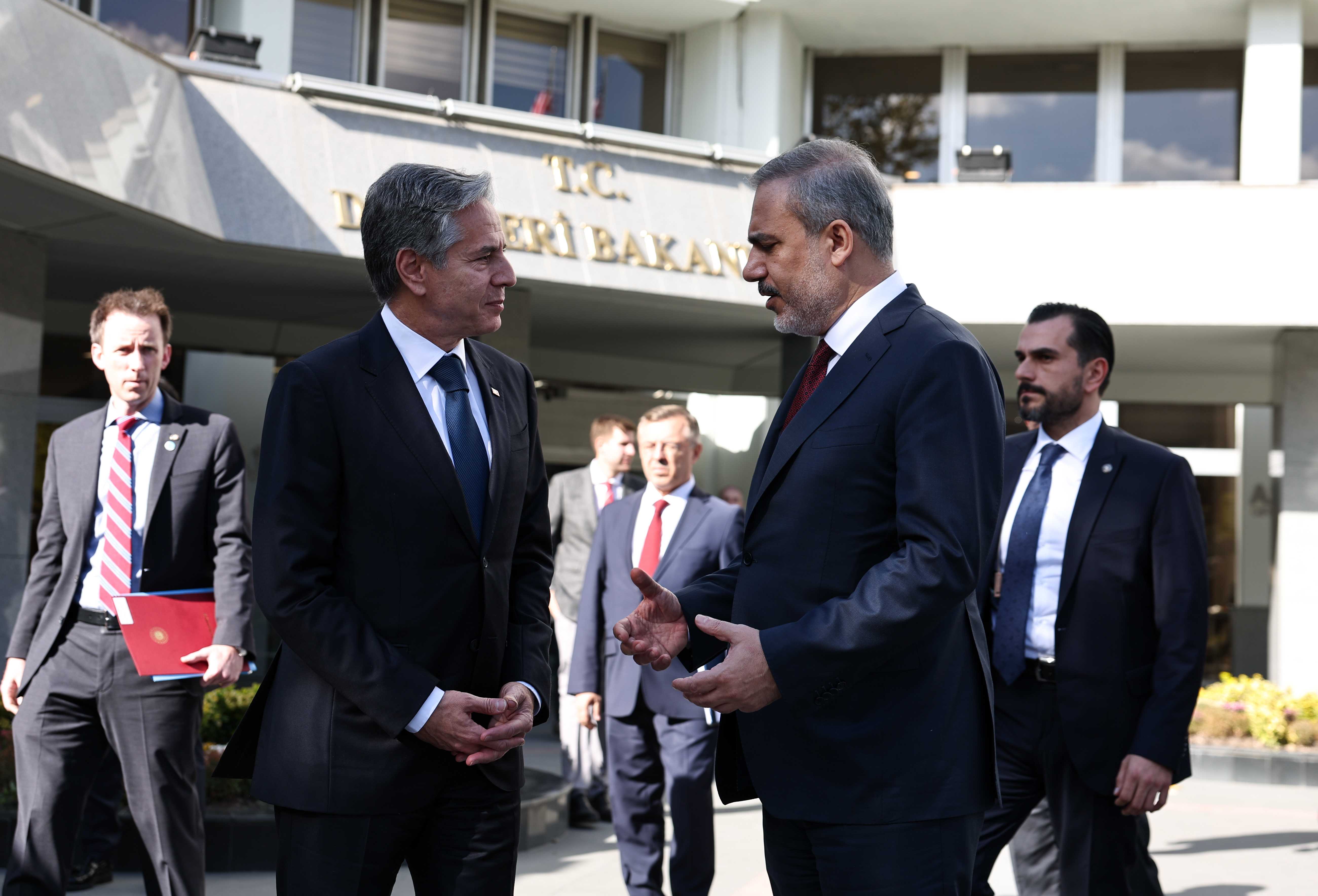 Fidan ve Blinken Zirvesinde Kritik Karar: "İki Devletli Çözümde İttifak Kurdu!" 6 AA 20231106 32694676 32694673 DISISLERI BAKANI FIDAN ABD DISISLERI BAKANI BLINKEN