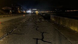 Giresun’da Fırtına Nedeniyle Sahil Yolunda Dev Çatlaklar