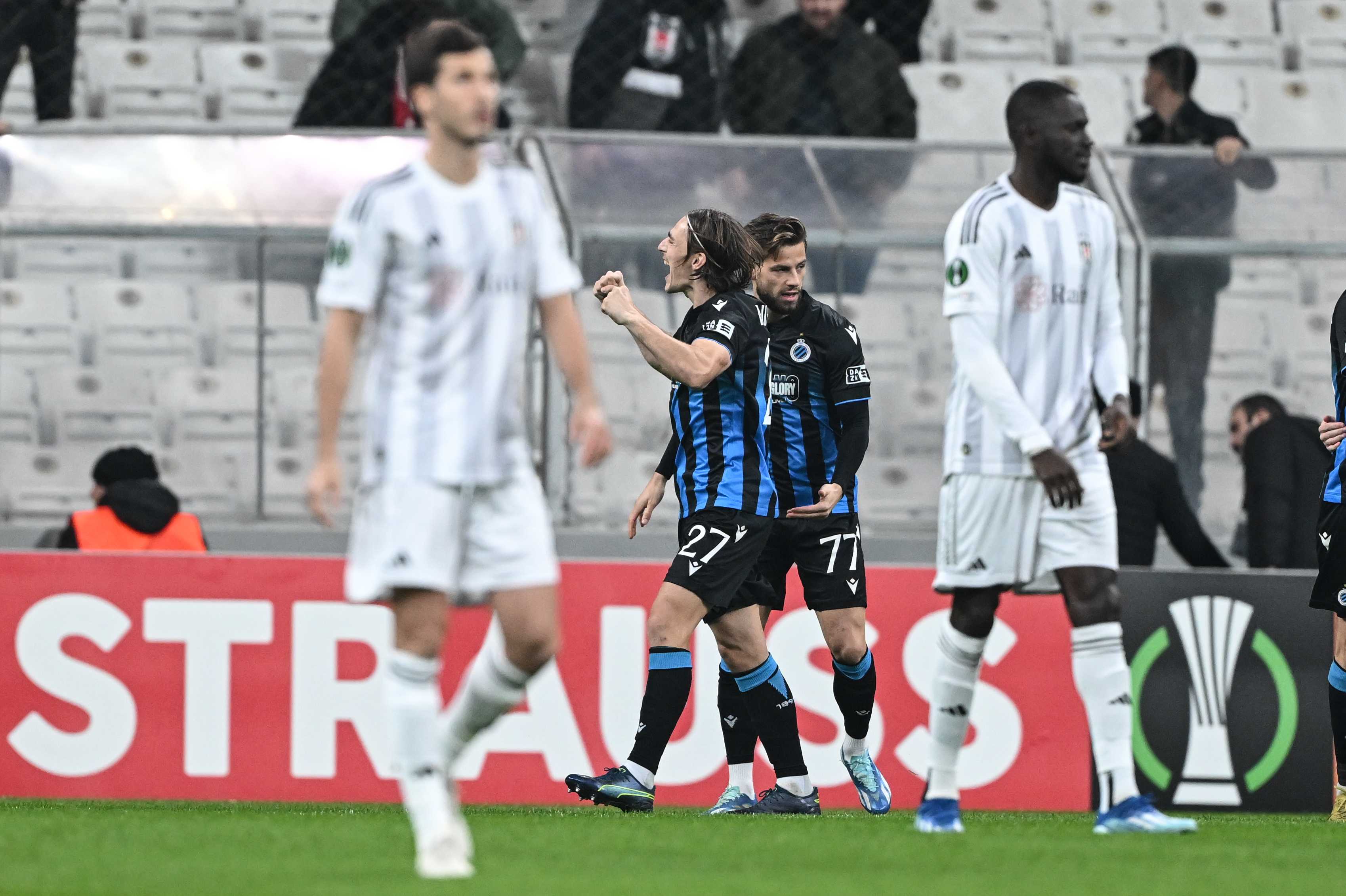 Beşiktaş'ta Kara Gece! 1 AA 20231130 33070553 33070546 BESIKTAS CLUB BRUGGE