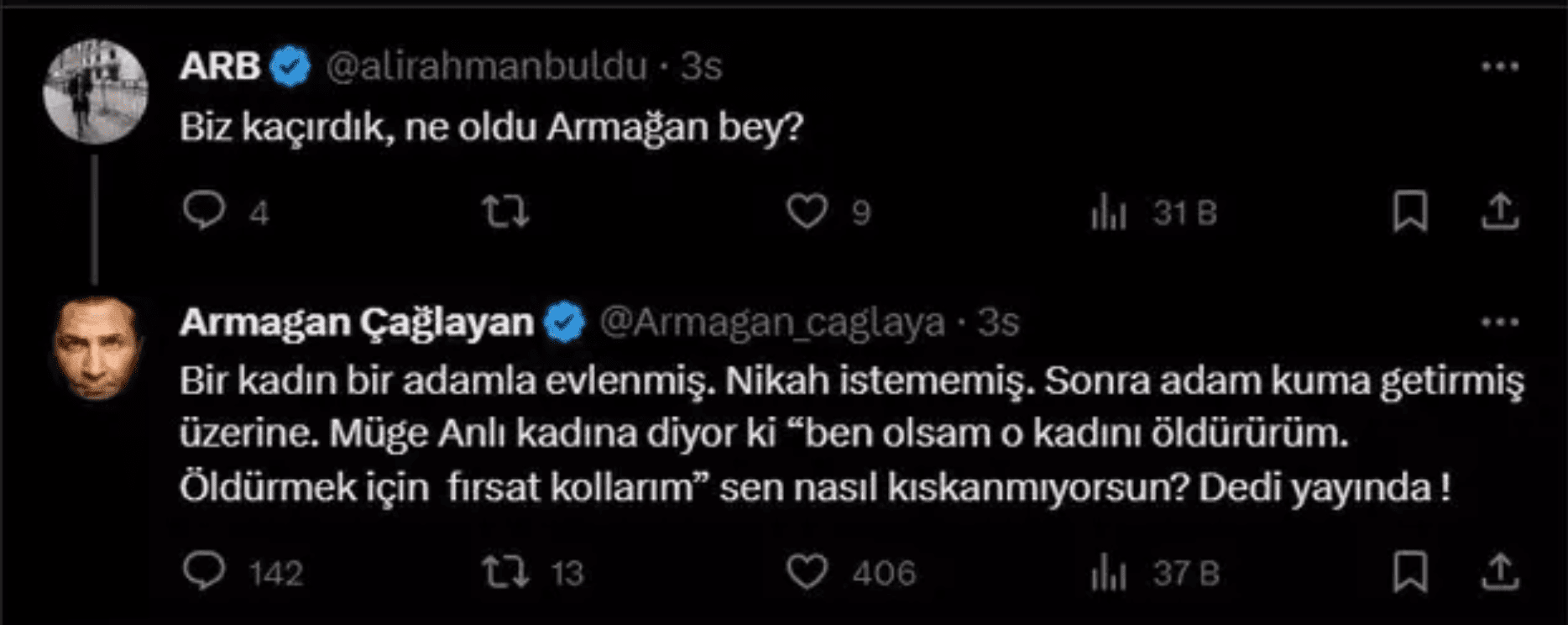 Armağan Çağlayan'dan Müge Anlı'ya Tepki: 'Delirmiş' Yorumu 1 Ekran goruntusu 2023 11 23 170506