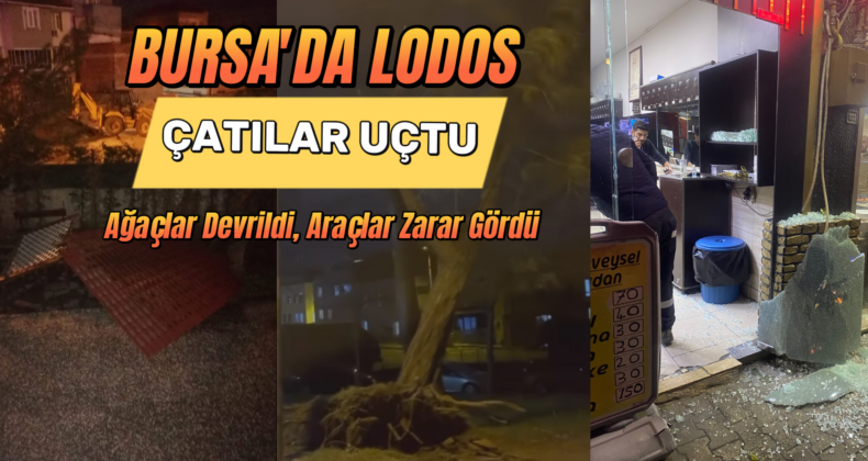 Bursa’da 100 Km/H Lodos Şiddeti! Okullar Tatil Mi?