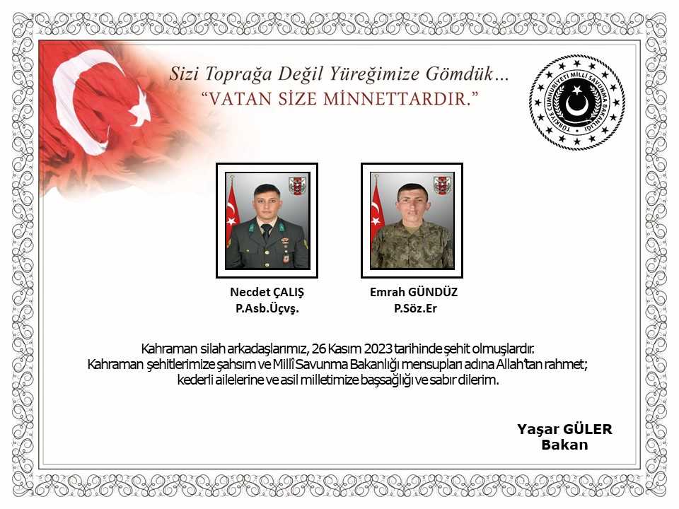 Pençe-Kilit Operasyonu'nda 3 Kahraman Askerimizin Şehit Oldu 1 F 46hmYXkAAup2p
