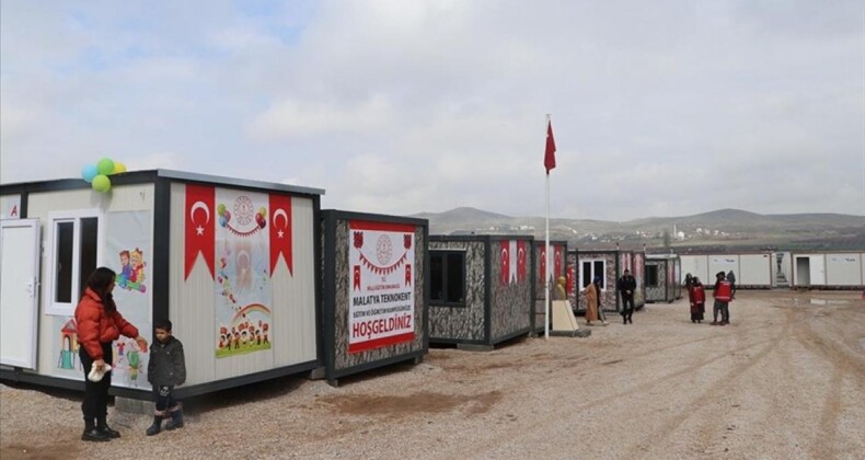 Pazarcık ve Elbistan Depremleri Sonrası Eğitime Konteyner Sınıflarla Devam