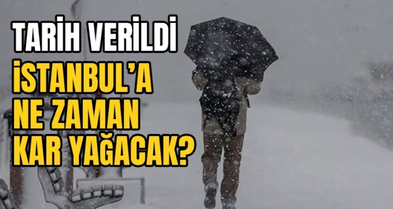 Hafta Sonu İstanbul’a Kar Geliyor