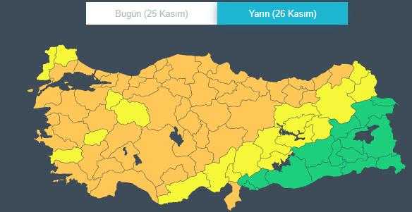 Meteoroloji'den 67 İl İçin Turuncu Alarm: Teyakkuz Durumu İlan Edildi 1 meteorolojiden 67 il icin turuncu alarm teyakkuz haline gecilmistir 1 nXF8Qga2