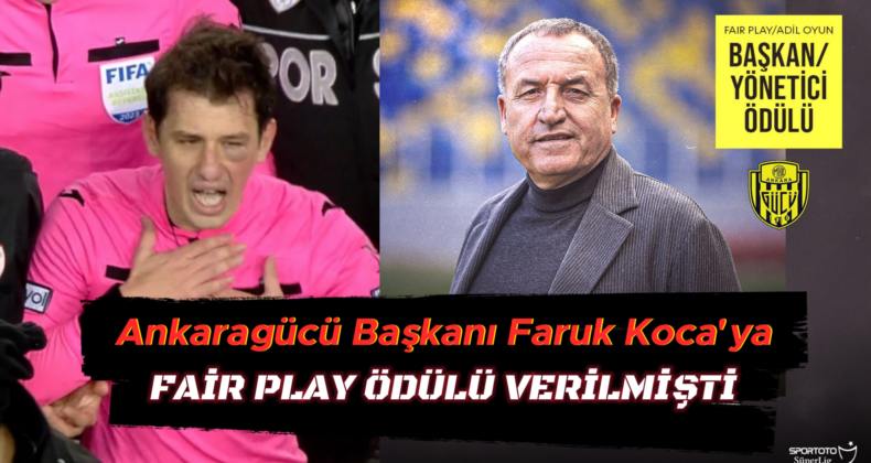 ‘Yumrukçu’ Başkan Faruk Koca’ya Fair Play Ödülü Vermesi Tartışma Yarattı
