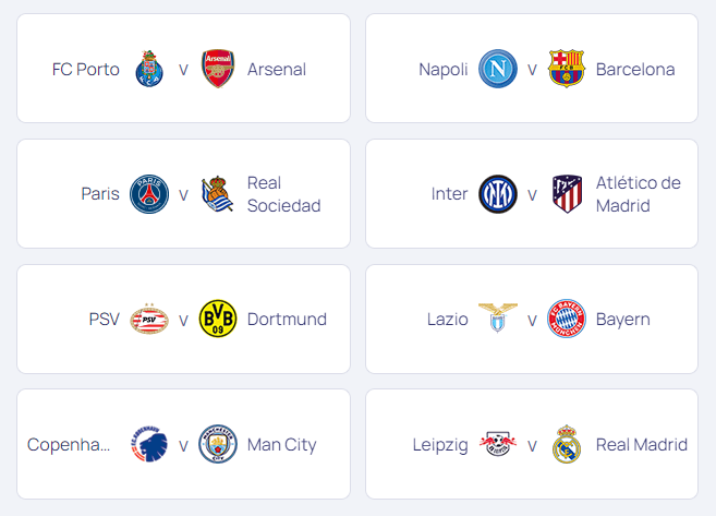 UEFA Şampiyonlar Ligi Son 16 Turu Eşleşmeleri Açıklandı 1 Ekran goruntusu 2023 12 18 142319