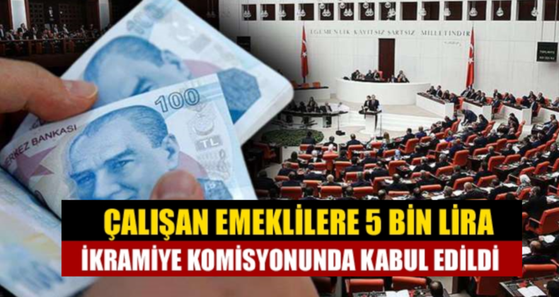 Çalışan Emeklilere 5 Bin TL İkramiye Onaylandı!