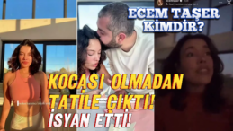 Ecem Taşer Kocası Olmadan Tatile Gitti! Yorumlar Sonrası İsyan Etti!