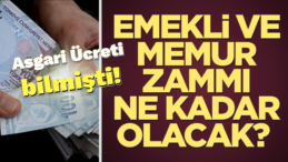 Asgari Ücreti Bilmişti! Memur ve Emekli Maaşı Açıkladı!