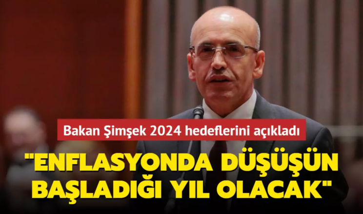 Bakan Şimşek: 2024 Ekonomik Programında Kararlı Adımlarla İlerleyeceğiz