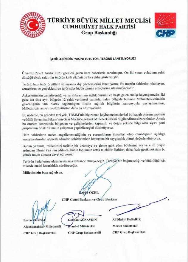 CHP Terör Bildirisini İmzalamadı! Hamzaçebi'den CHP'ye Sert Tepki 4 chp teror bildirisini imzalamadi hamzacebiden chpye sert tepki 4