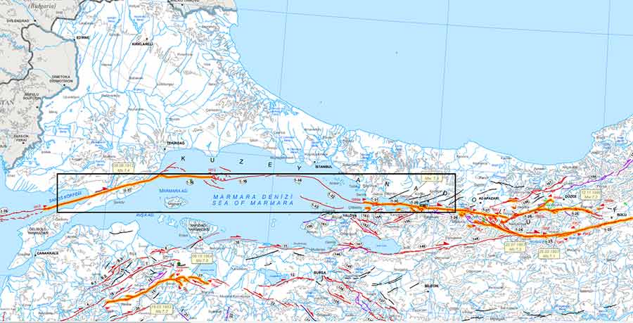İstanbul Deprem Senaryoları: Üşümezsoy'dan Çarpıcı İddialar! 2 marmara fay hatti